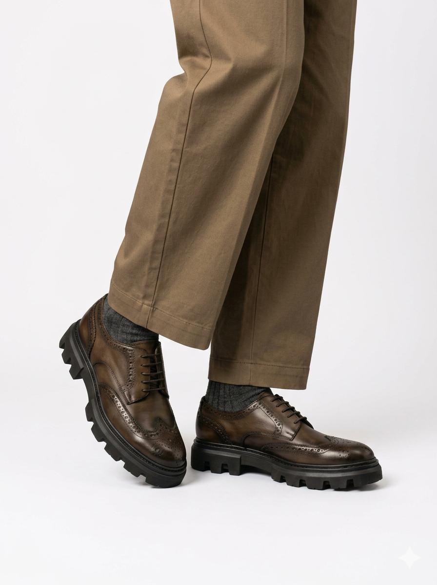 Brown Full Brogue Smart Casual