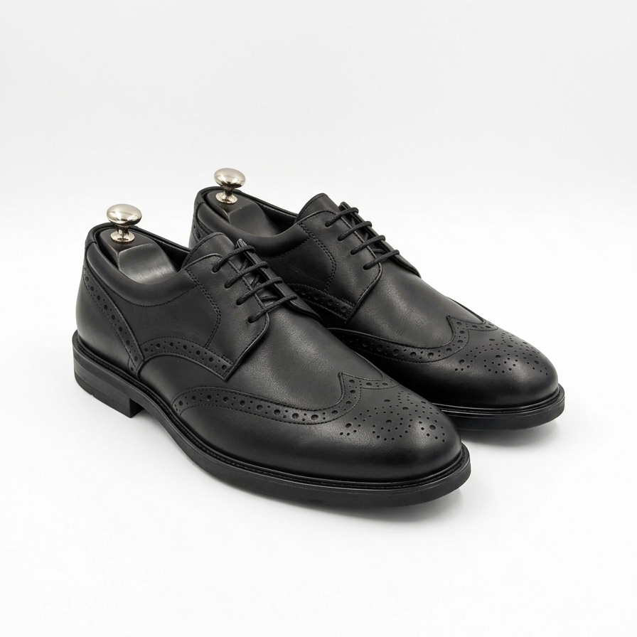 Black Full-Brogue Dress Shoe