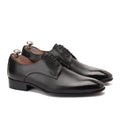 Black Plain Derby Dress Shoe